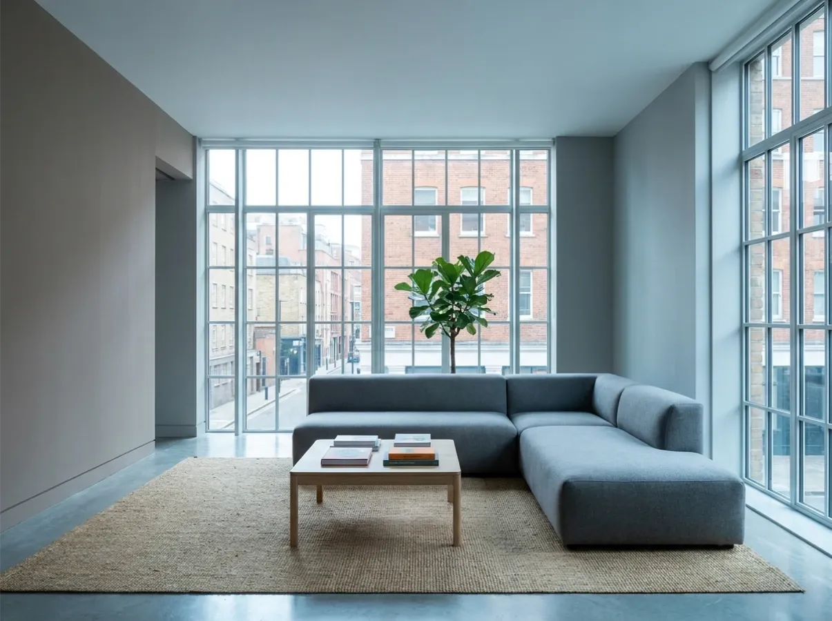 A clean, modern residential apartment interior